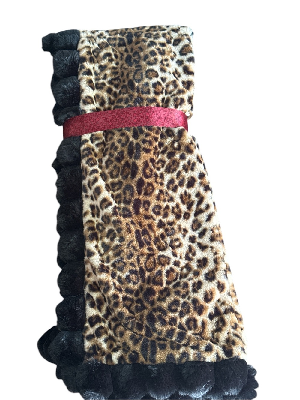 Ed Hardy Leopard Print Faux Fur Blanket Throw NWT